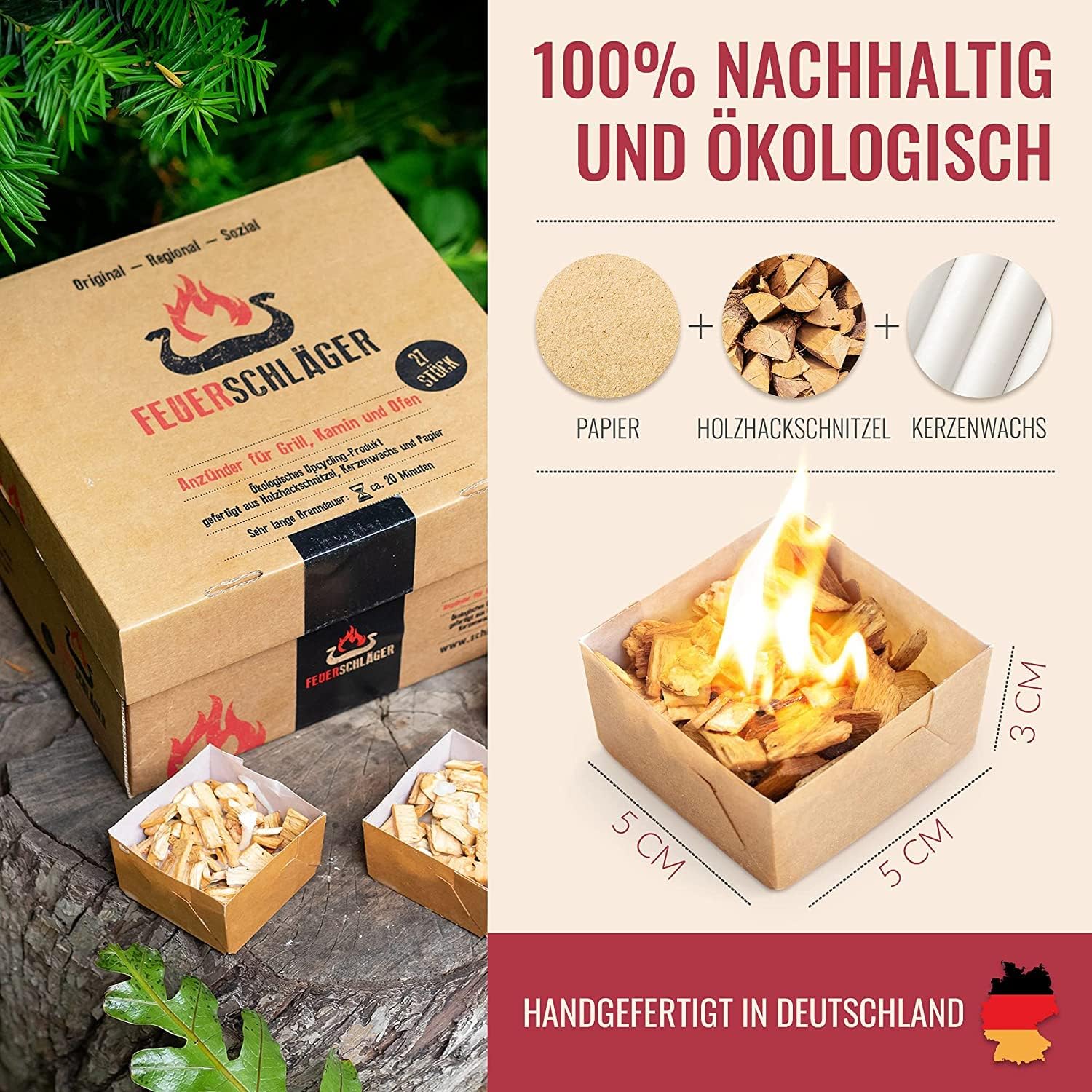 Feuerschläger Anzünder 27er Pack