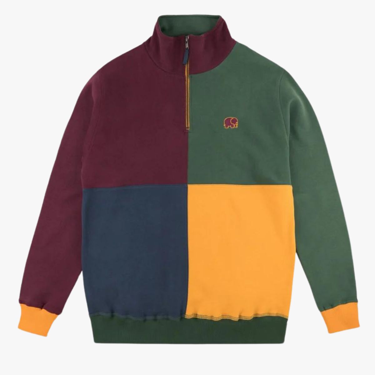 Trendsplant - Herren Organic Half-Zip Sweatshirt "Harlequin" M