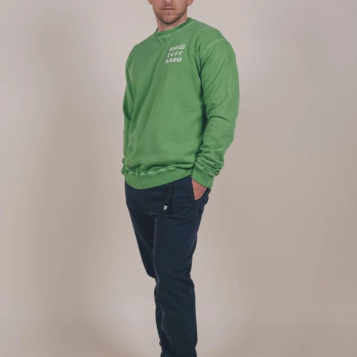 Trendsplant - Organic Herren Sweatshirt Conejera Grün XS